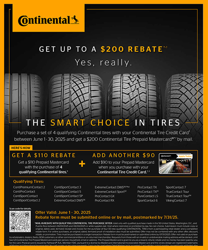 Continental Tire Rebate